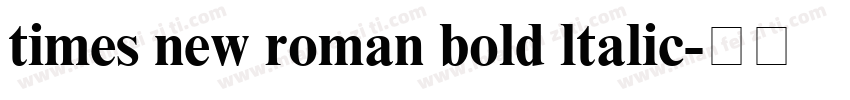 times new roman bold ltalic字体转换